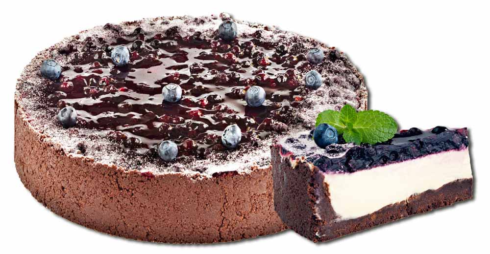 Borůvkový cheesecake